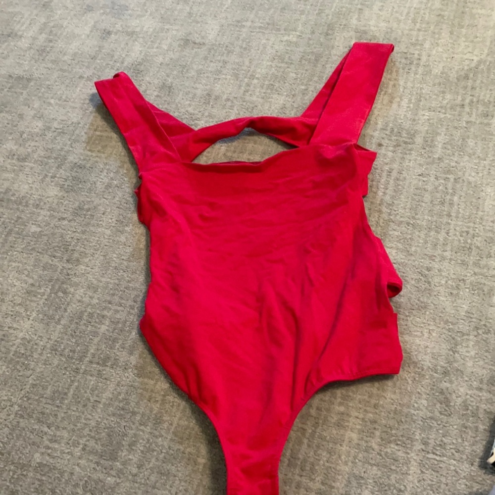 Open back body suit